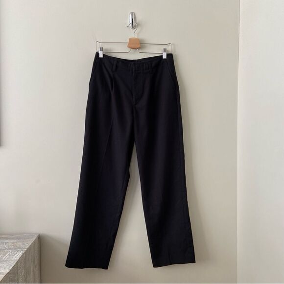 Club Monaco Pants - CLUB Monaco-Wide Leg Black High Rise Pants
